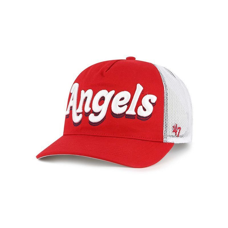 여성 레드 조절 가능 모자 Women's Red Los Angeles Angels Biloxi Hitch Adjustable Hat 21465056 Red