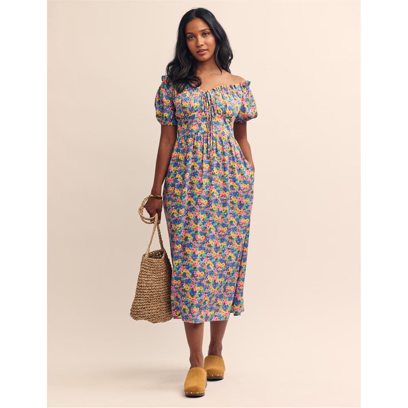 미디 드레스 Nobodys Child Geneve Midi Dress 573707 Leona Floral