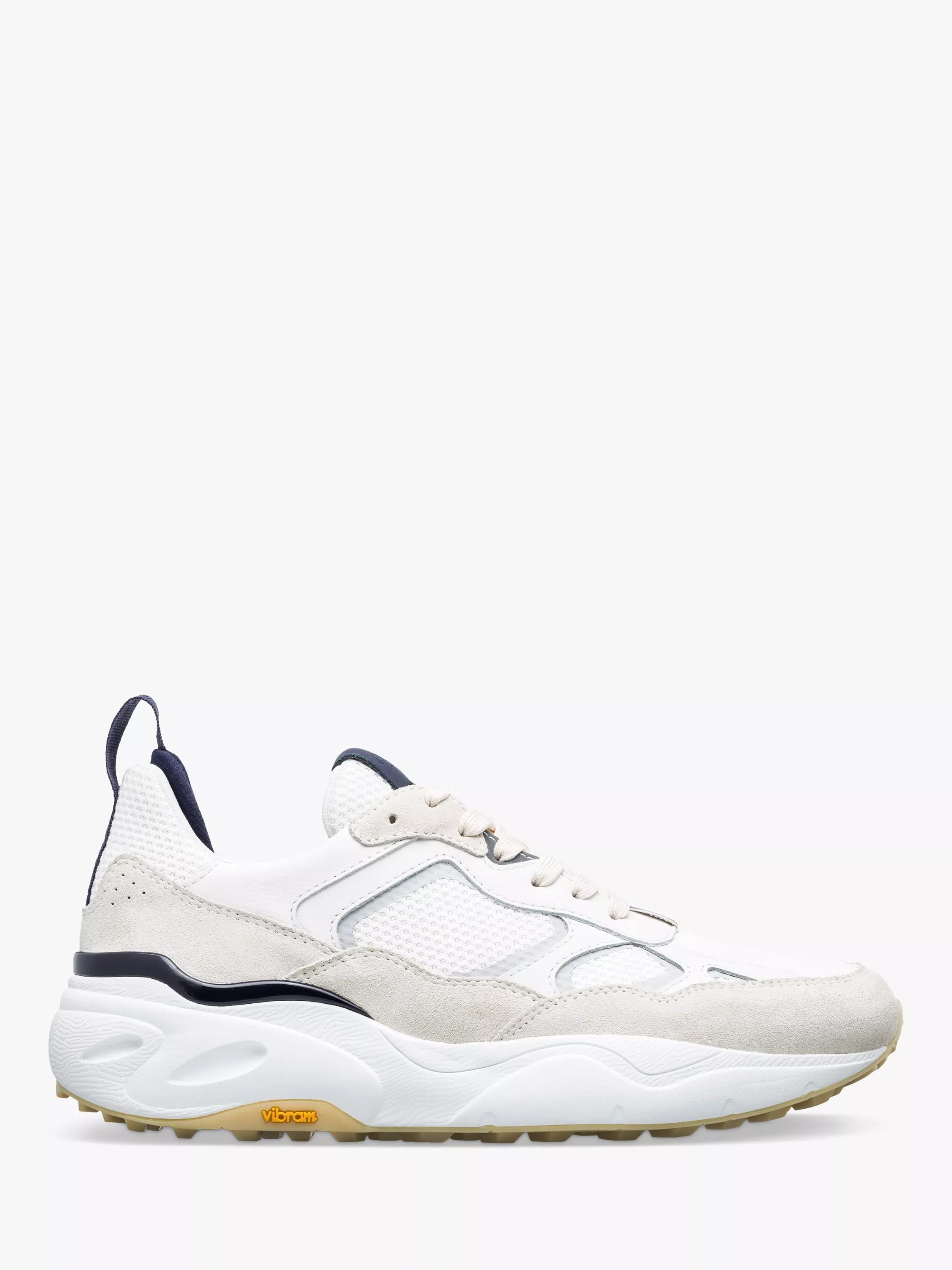 가죽 메쉬 러너 스니커즈 Salazar Leather Mesh Runner Trainers 113255162 Off White/Navy