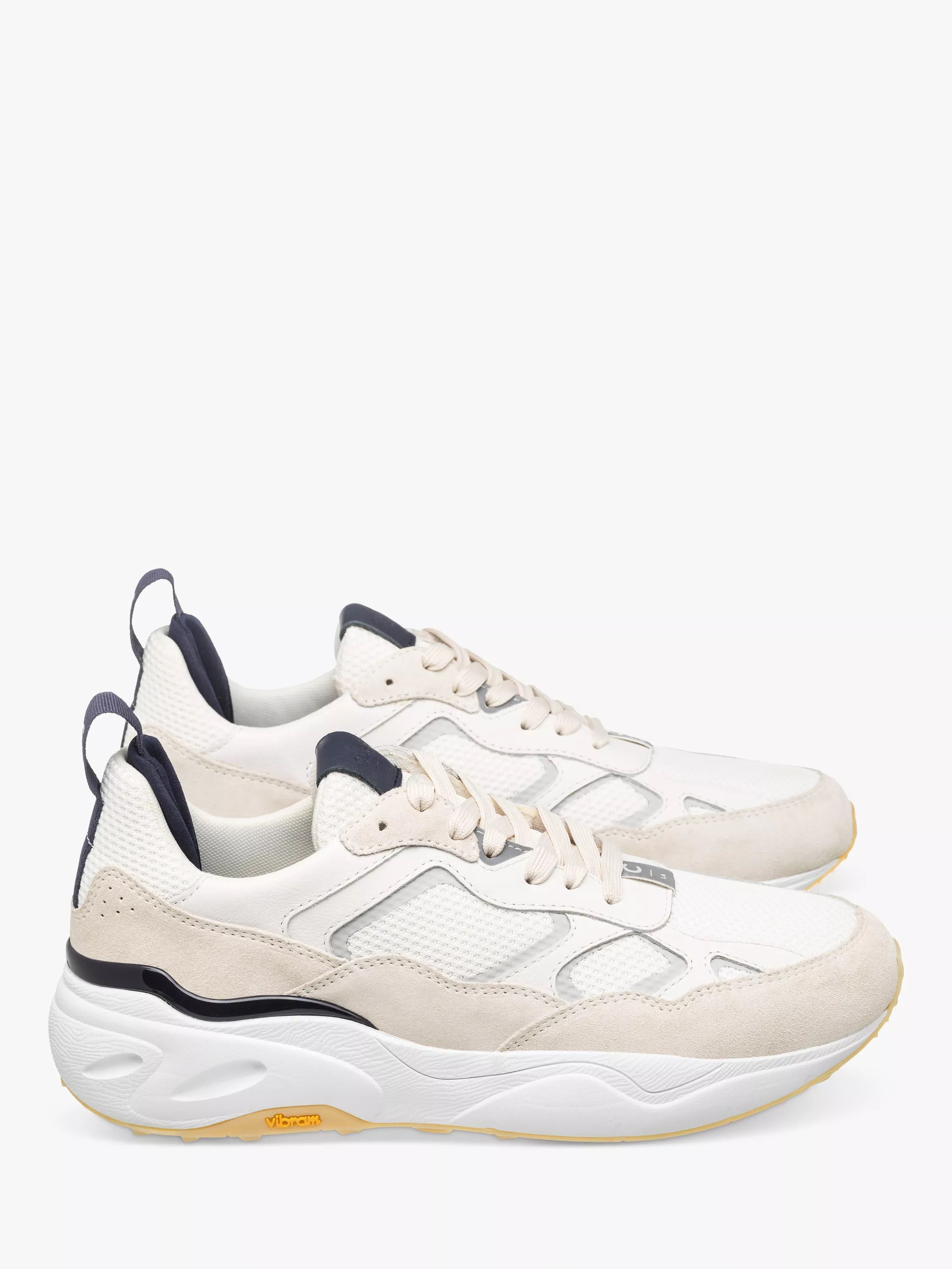 가죽 메쉬 러너 스니커즈 Salazar Leather Mesh Runner Trainers 113255162 Off White/Navy