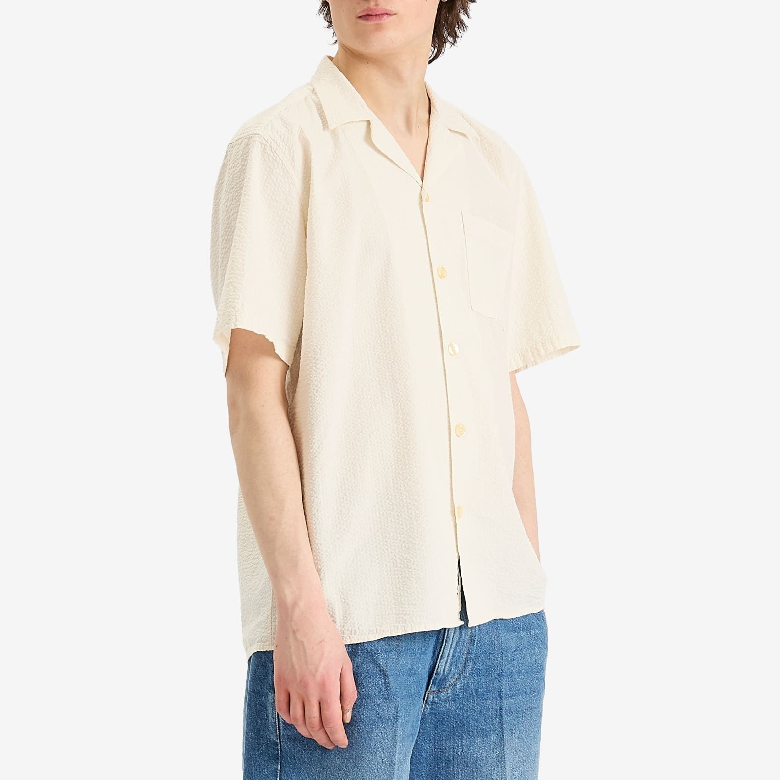 셔츠 Hush Seersucker Vacation Shirt F4810-CLO Cloud