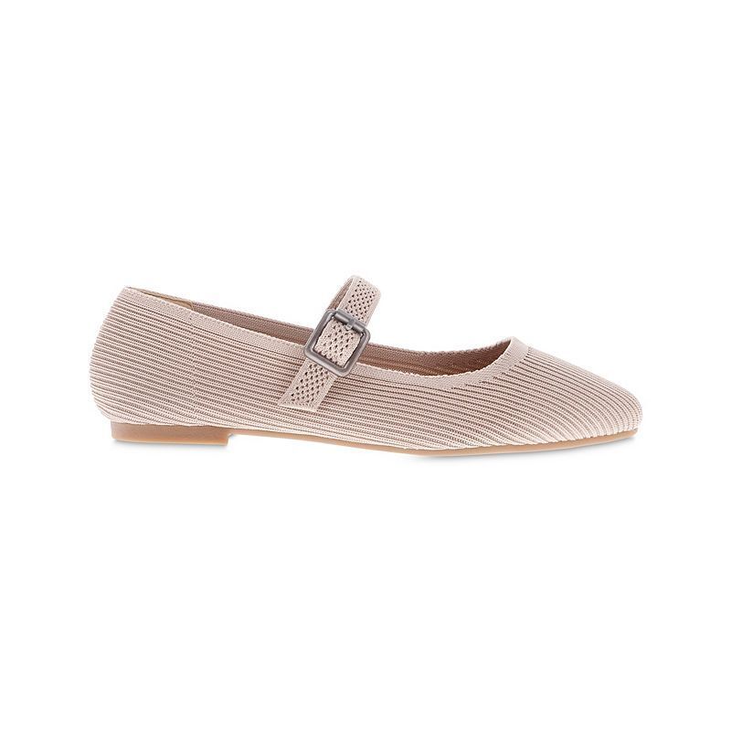 여성 라운드 니트 플랫슈즈 Women's Brita Mary-Jane Round Toe Knit Flats 21496066 Oatmeal