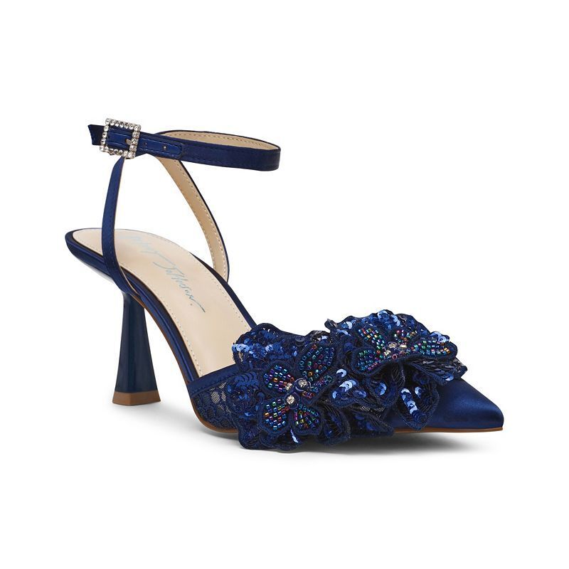 여성 플라워 포인티드 펌프스 Women's Susie Flower Pointed Toe Pumps 20366204 Navy
