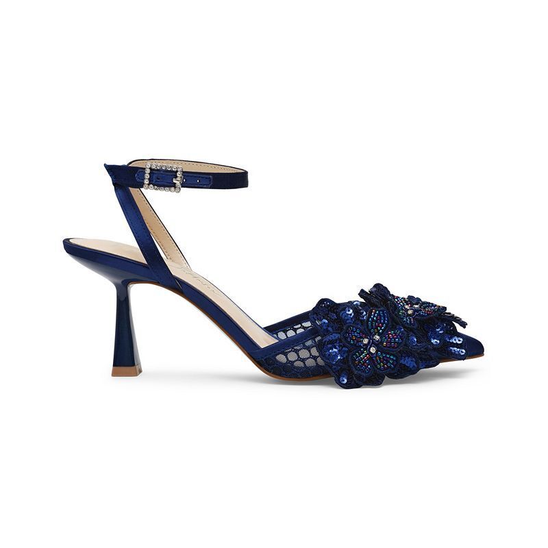 여성 플라워 포인티드 펌프스 Women's Susie Flower Pointed Toe Pumps 20366204 Navy