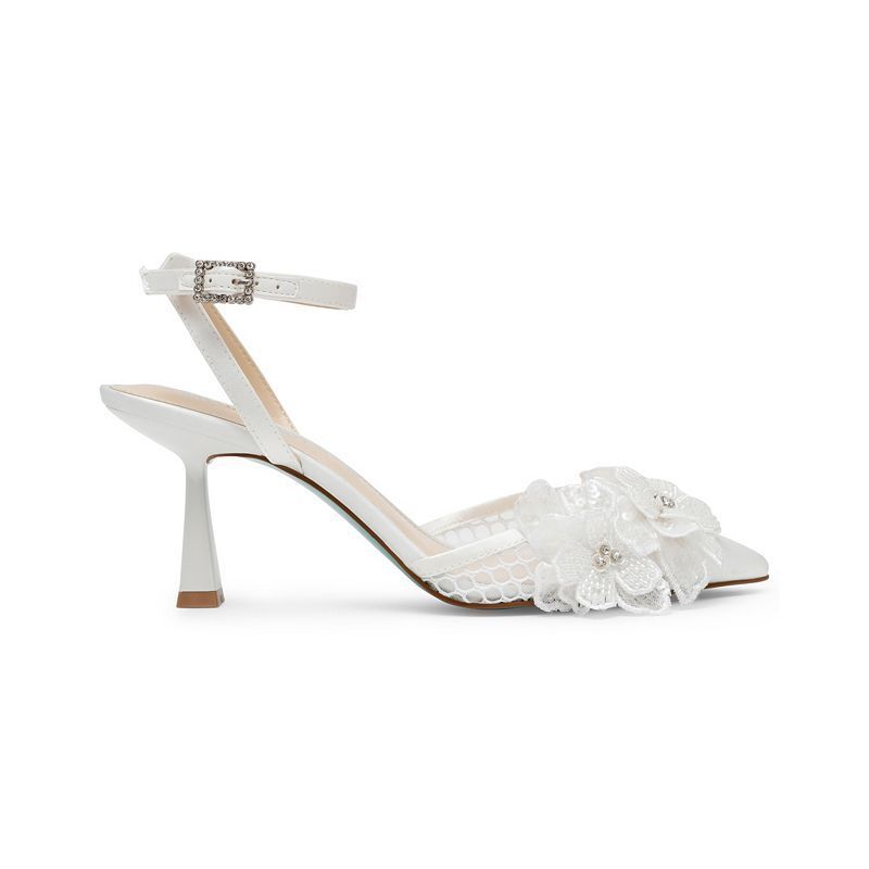 여성 플라워 포인티드 펌프스 Women's Susie Flower Pointed Toe Pumps 20366204 Ivory