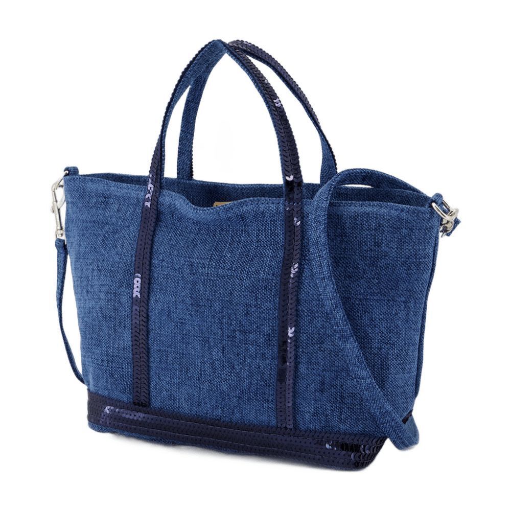 xs 숄더 가방 바네사 브루노 린넨 블루 Xs Shoulder Bag - Vanessa Bruno - Linen - Blue