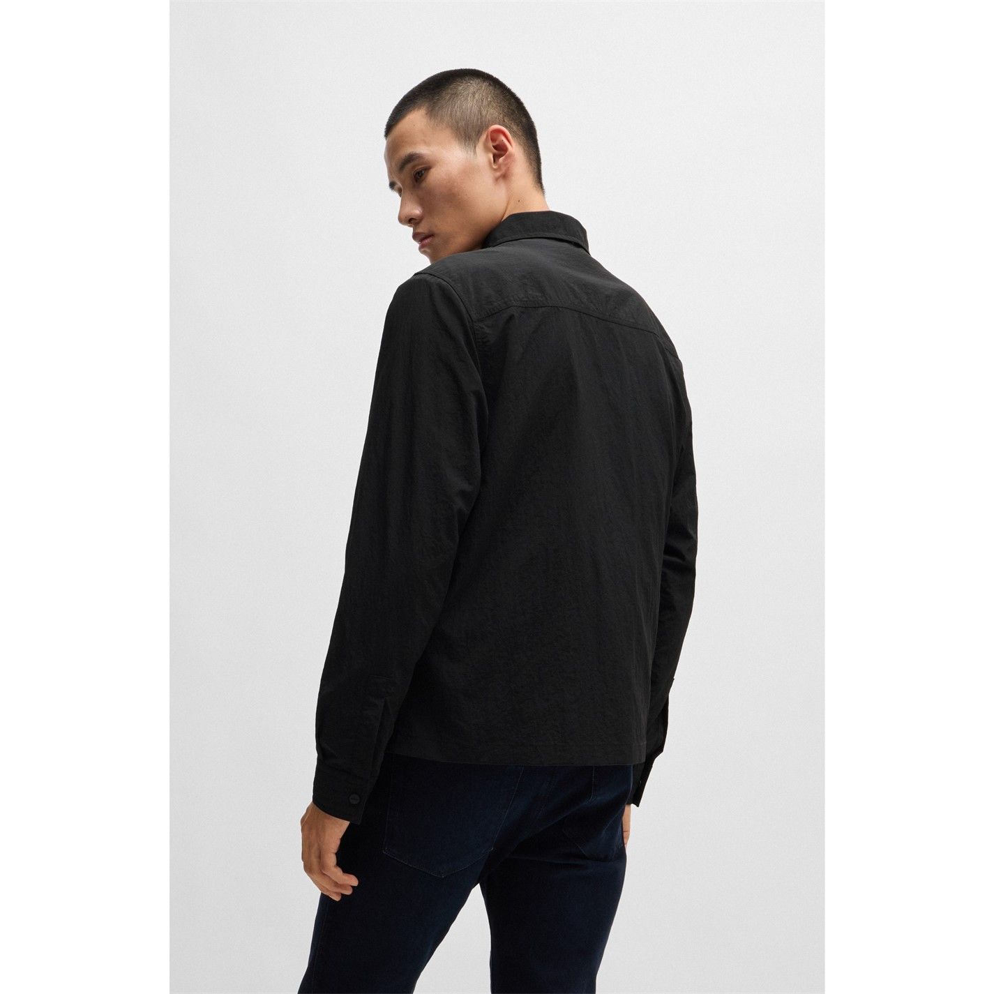 오버셔츠 남성 블랙 Eselio 10261114 01 Overshirt Mens Black 60382003