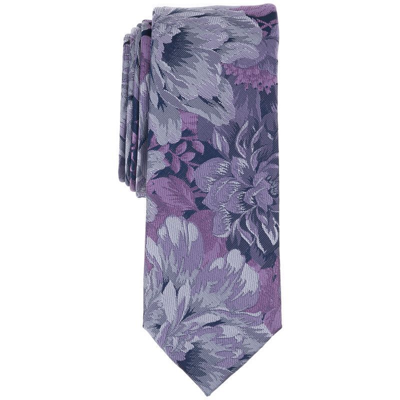 남성 플로랄 타이 Men's Mansell Floral Tie, Exclusively at Macy's 20973960 Dark Purple