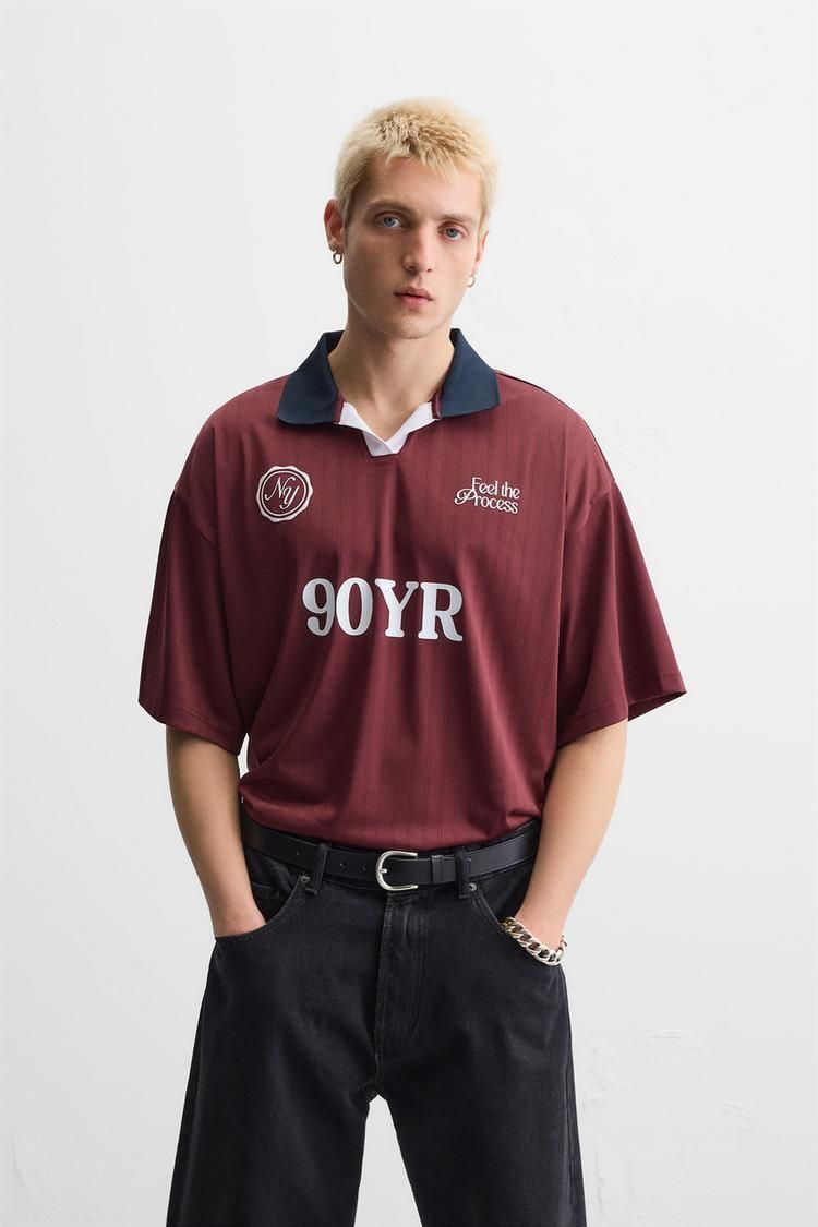 레트로 테크니컬 폴로 셔츠 RETRO FOOTBALL TECHNICAL POLO SHIRT 420915434