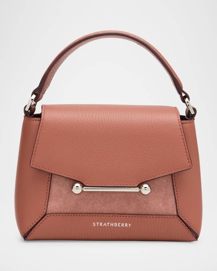 나노 가죽 스웨이드 가방 Mosaic Nano Leather & Suede Top-Handle Bag prod278070236SIENNA DUSTY PINK