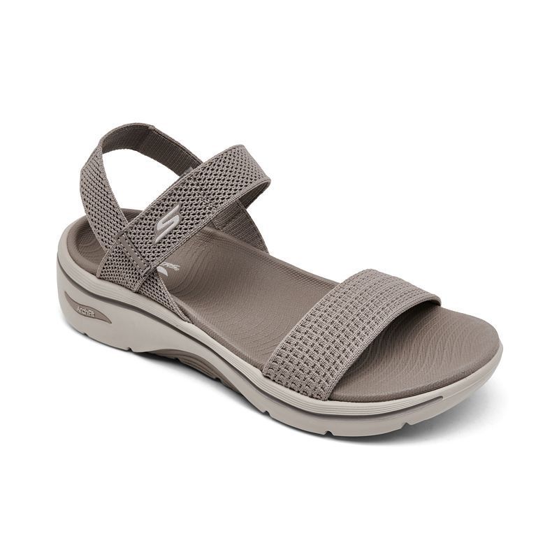 여성 핏 애니 샌들 Women's GO WALK Arch Fit 2.0 - Annie Athletic Sandals from Finish Line 19527815 Taupe