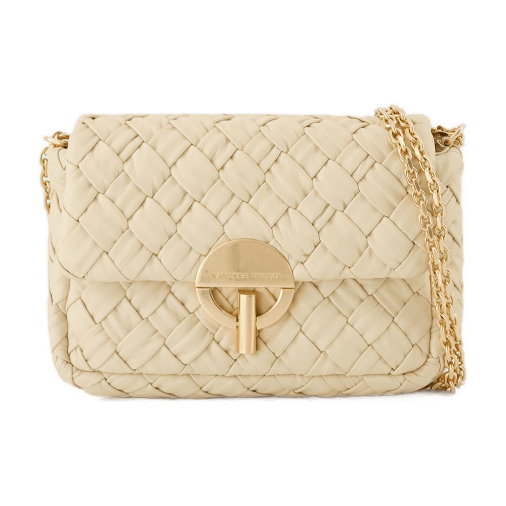 문 가방 바네사 브루노 가죽 베이지 Moon Handbag - Vanessa Bruno - Leather - Beige