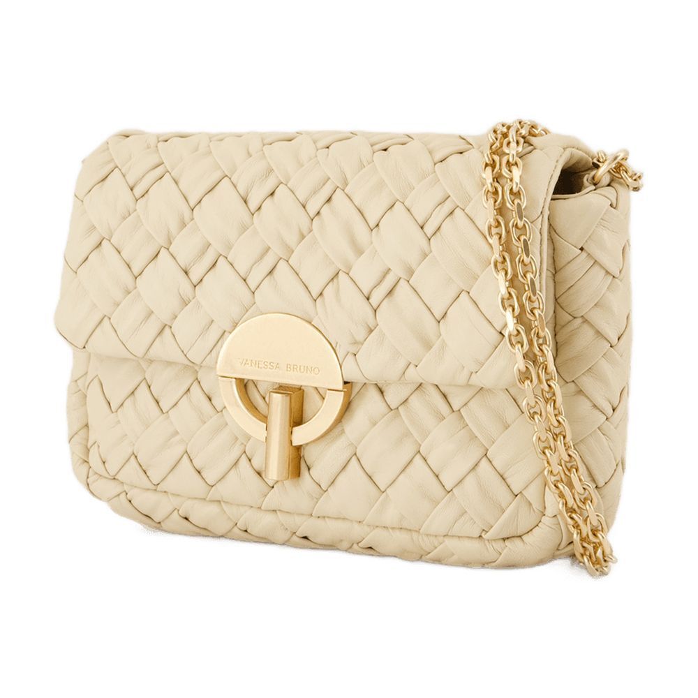 문 가방 바네사 브루노 가죽 베이지 Moon Handbag - Vanessa Bruno - Leather - Beige