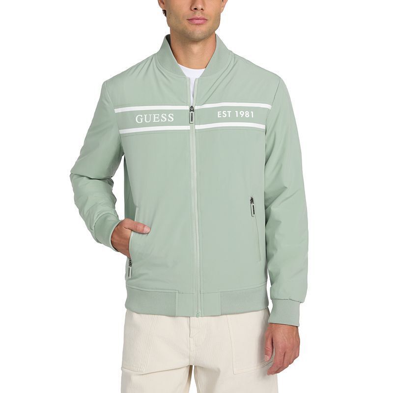 남성 경량 로고 집업 봄버 자켓 Men's Lightweight Logo Full-Zip Bomber Jacket 21171675 Dusty Fern
