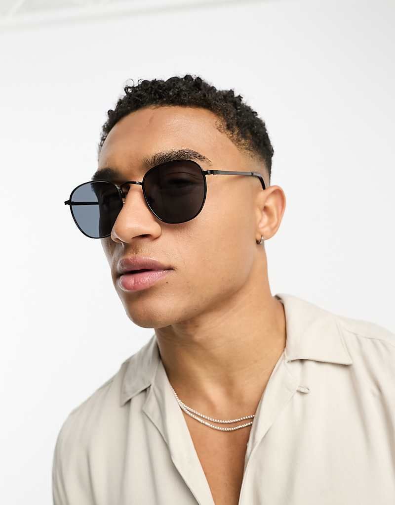 블랙 Only & Sons   Runde Sonnenbrille in Schwarz 204402458Schwarz