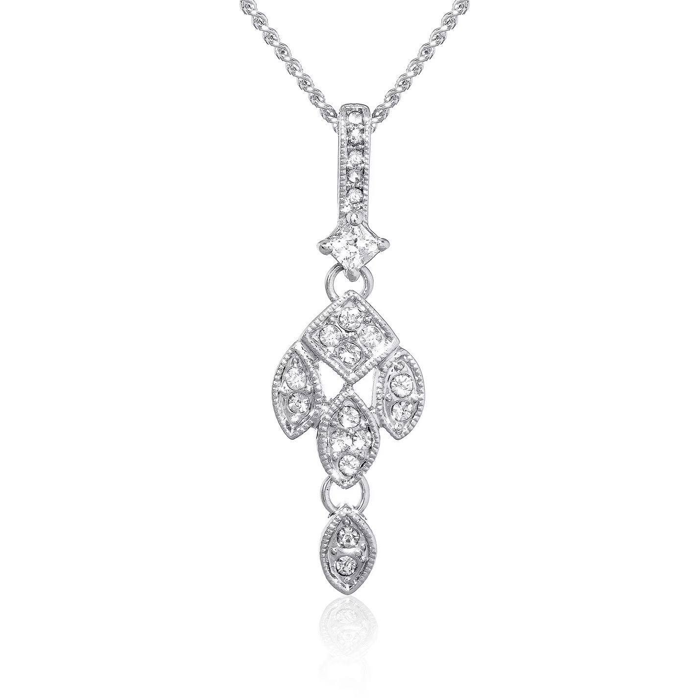 크리스탈 펜던트 실버 Espree Elite Fashion Crystal Pendant Silver 42309811