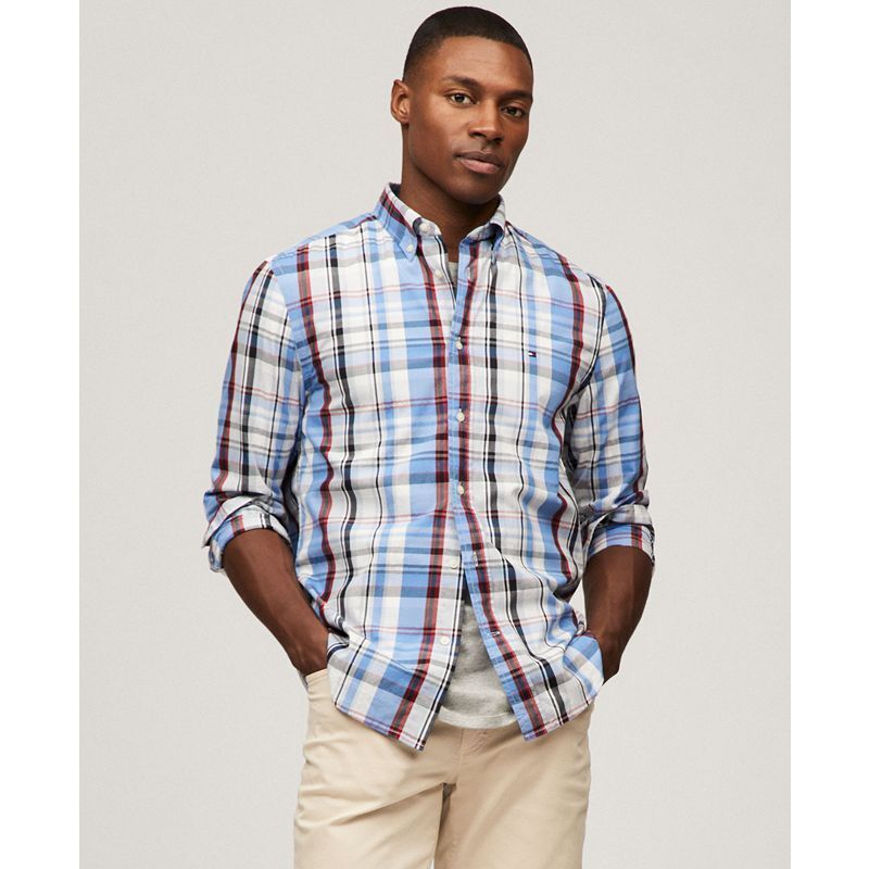 남성 레귤러핏 헤리티지 체크 셔츠 Men's Regular-Fit Heritage Check Shirt 20716913 Blue Spell / Check