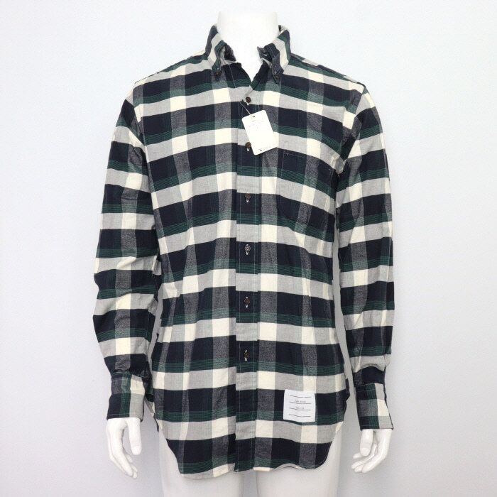 Thom Browne Cotton Check Shirt MWL001AW8517 129216914 | eBay