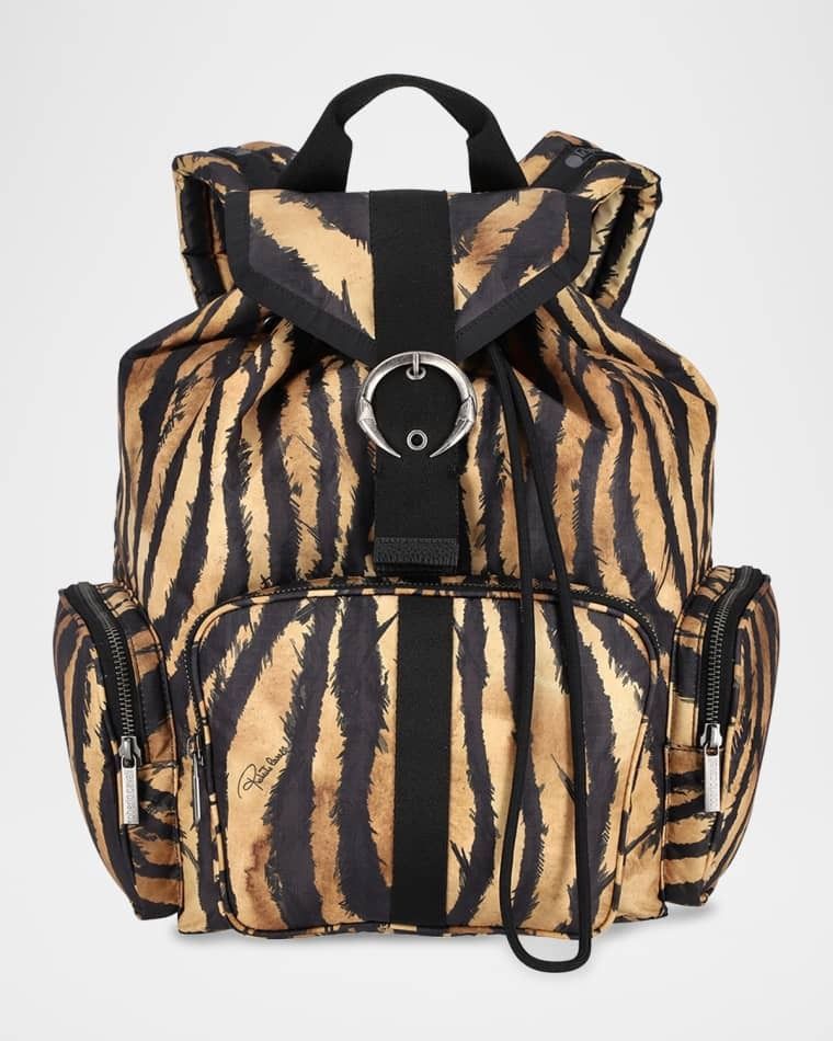 백팩 x Roberto Cavalli Napoli Zebra-Print Backpack prod279100026FREEDOM RUM NAPOLI