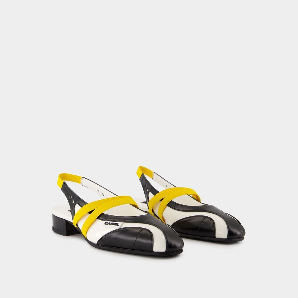 백 코튼 블랙 Sling Back Peachy - Carel - Cotton - Black