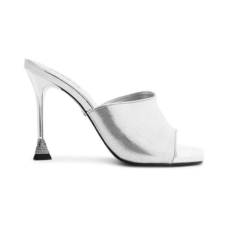 여성 하이 스틸레토 샌들 Women's Nattie High Stiletto Sandals 18496754 Silver