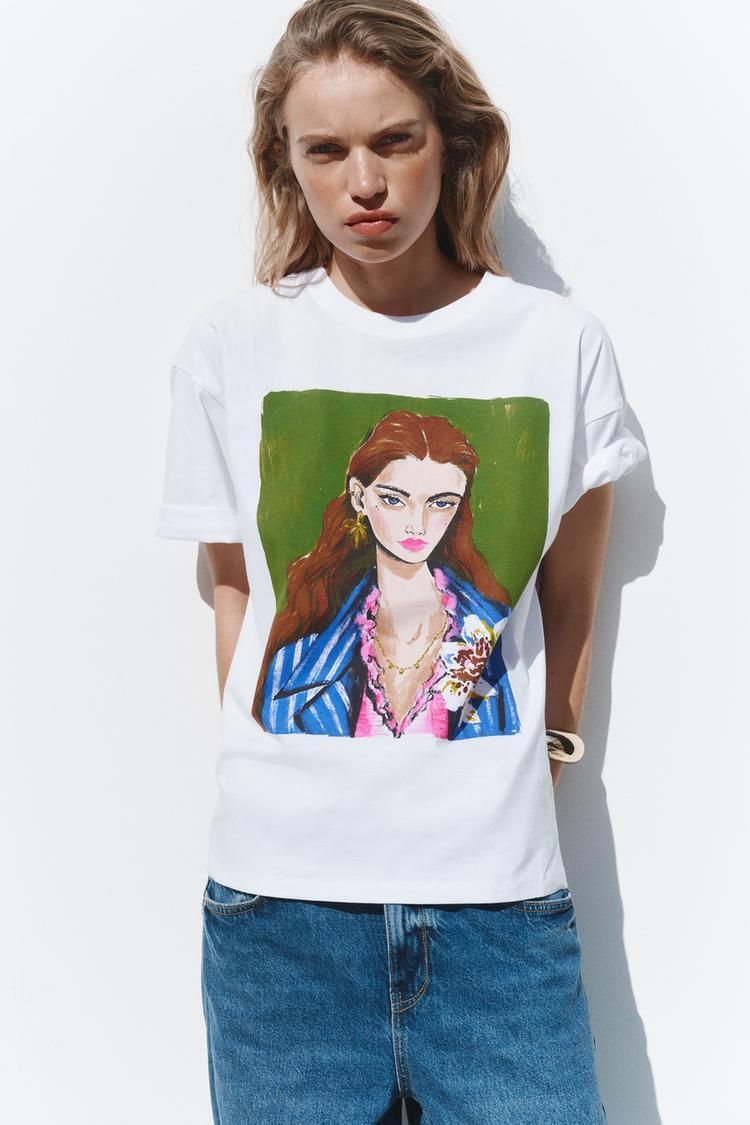 프린트 티셔츠 GIRLS PRINT T-SHIRT 436513698