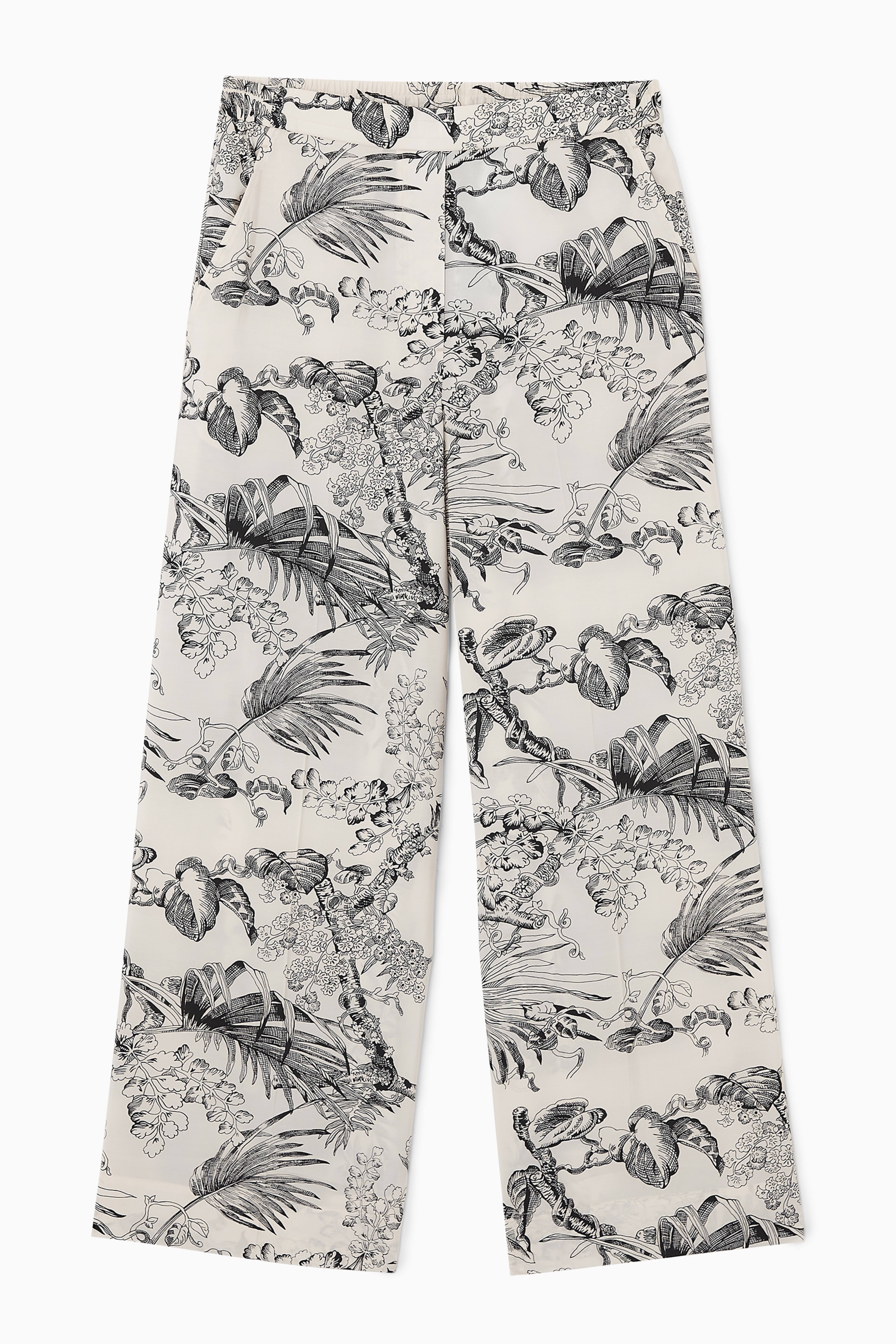 바지 BOTANICAL-PRINT TROUSERS 1221421001