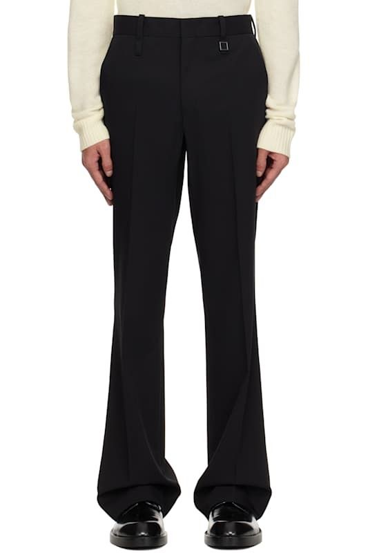 블랙 울 스트레이트 팬츠 Black Wool Straight Pants 17347901