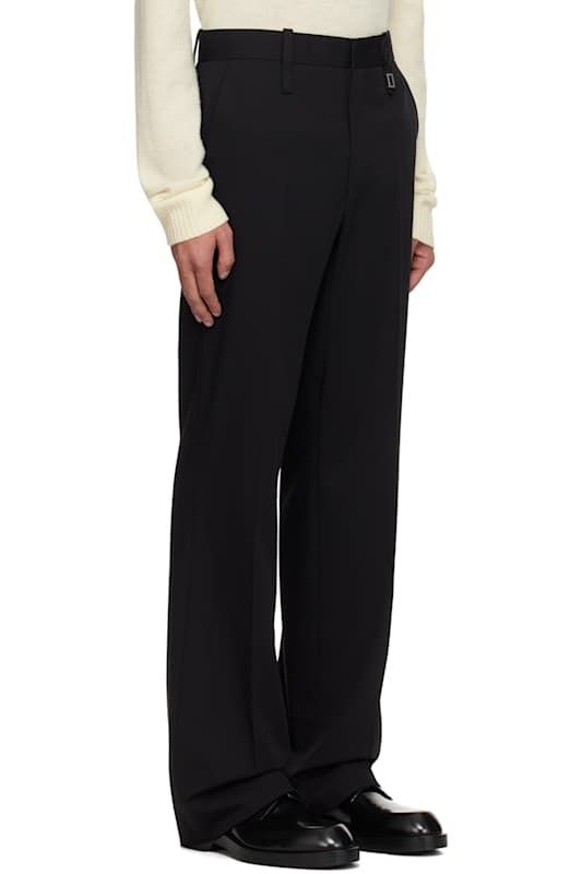 블랙 울 스트레이트 팬츠 Black Wool Straight Pants 17347901