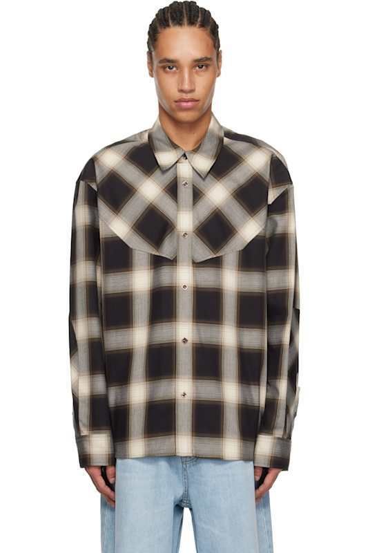 블랙 웨스턴 체크 셔츠 Black Western Check Shirt 17347261