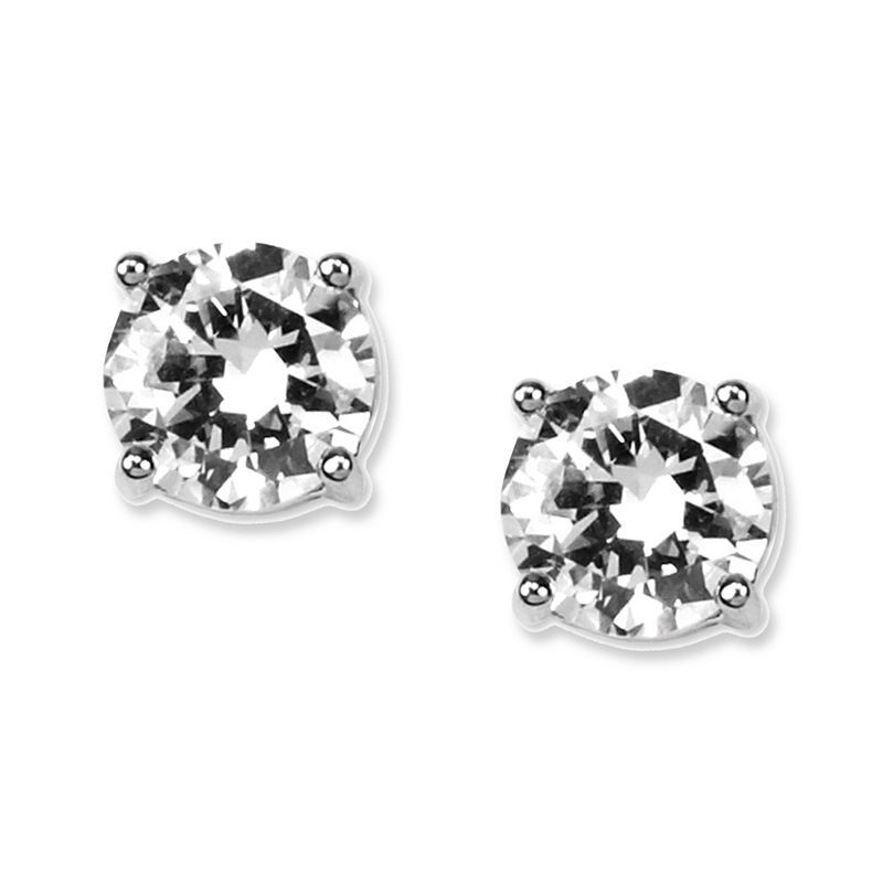 귀걸이 크리스탈 스터드 CZ Earrings Crystal Stud Earrings  606189 Rhodium