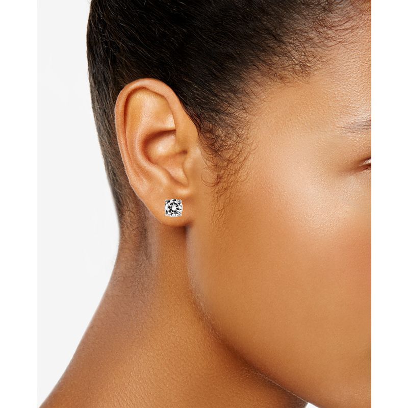 귀걸이 크리스탈 스터드 CZ Earrings Crystal Stud Earrings  606189 Rhodium