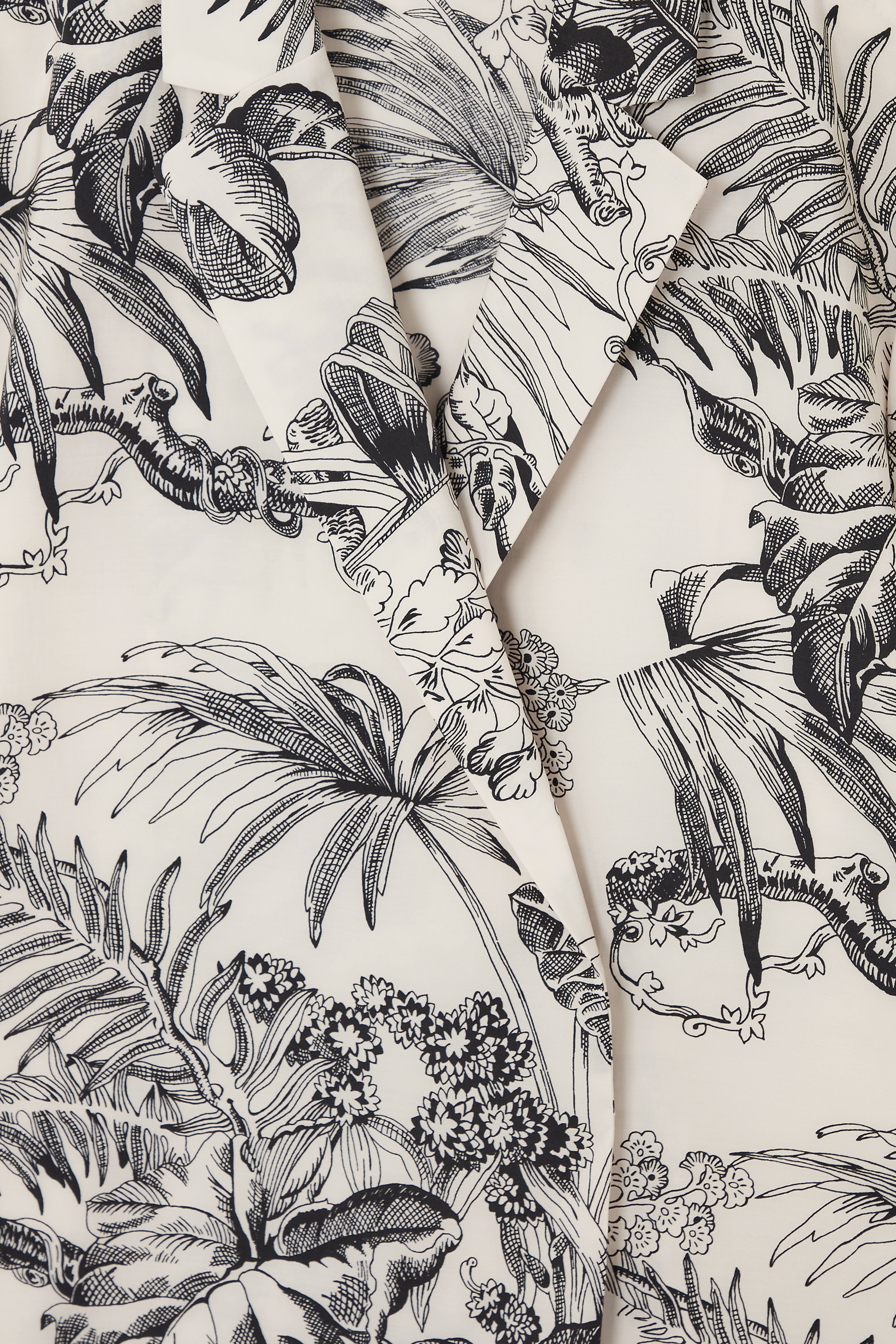반팔 블레이저 BOTANICAL-PRINT SHORT-SLEEVED BLAZER 1229904001
