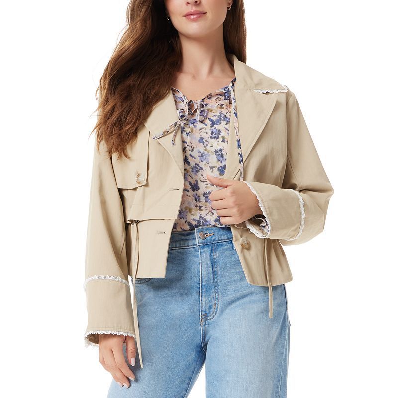 여성 컨버터블 레이스 트렌치 Women's Gina Convertible Lace-Trim Trench 21098999 Tan