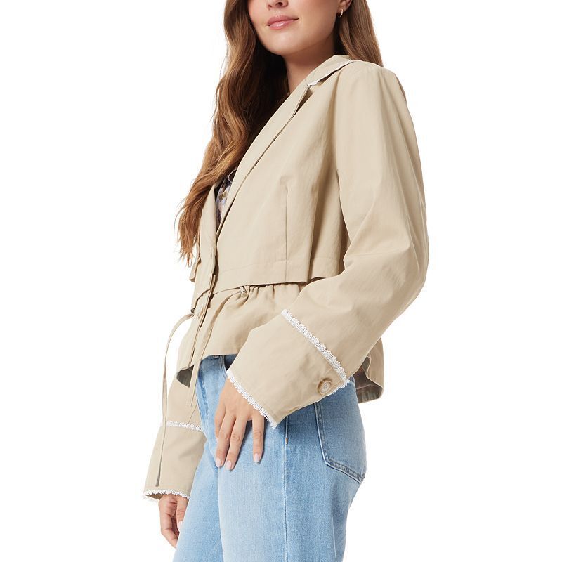 여성 컨버터블 레이스 트렌치 Women's Gina Convertible Lace-Trim Trench 21098999 Tan