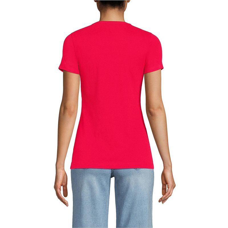여성 마이크로 티셔츠 Women's Micro Rib T-Shirt 19376566 Berry rouge