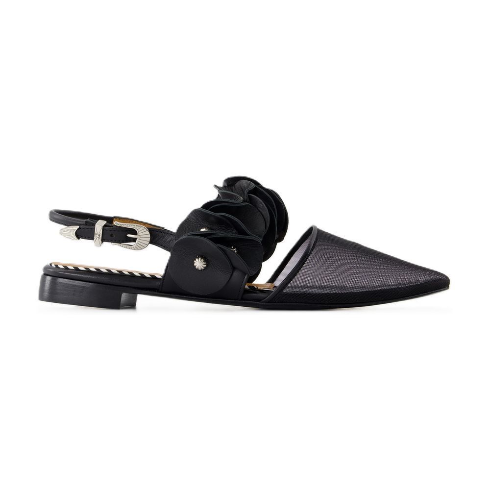 가죽 블랙 Slingbacks Aj1398 - Toga Pulla - Leather - Black