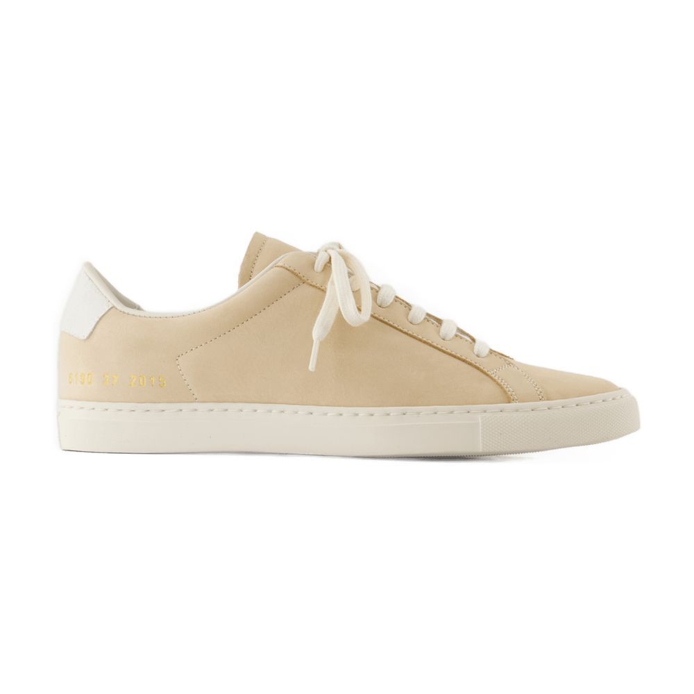 레트로 누벅 스니커즈 가죽 핑크 Retro Nubuck Sneakers - COMMON PROJECTS - Leather - Pink