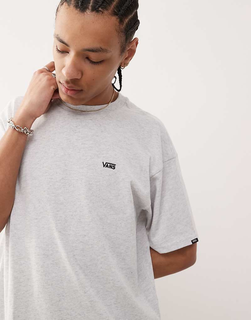 라이트그레이 로고 Oversize-T-Shirt in Hellgrau mit Logo auf der linken Brust 208326170Hellgrau