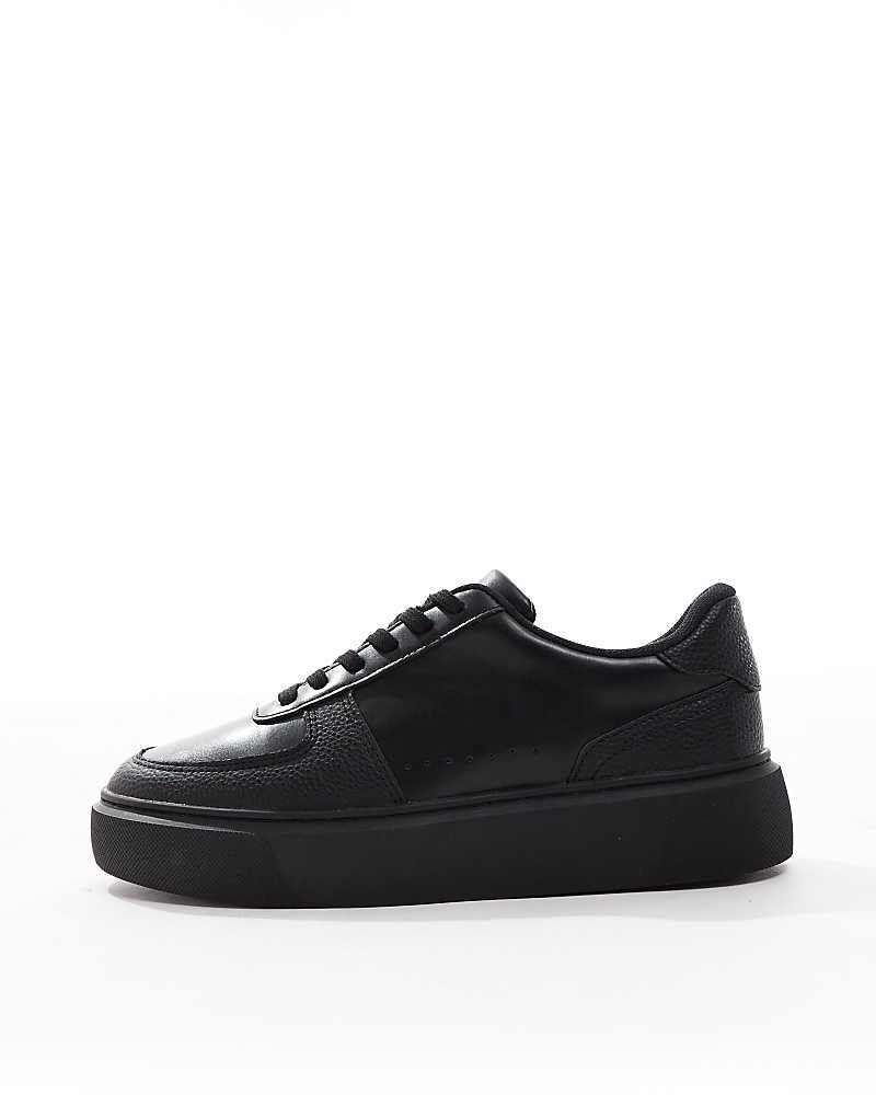 스니커즈 블랙 Sneaker mit dicker Sohle in Schwarz 207228001Schwarz