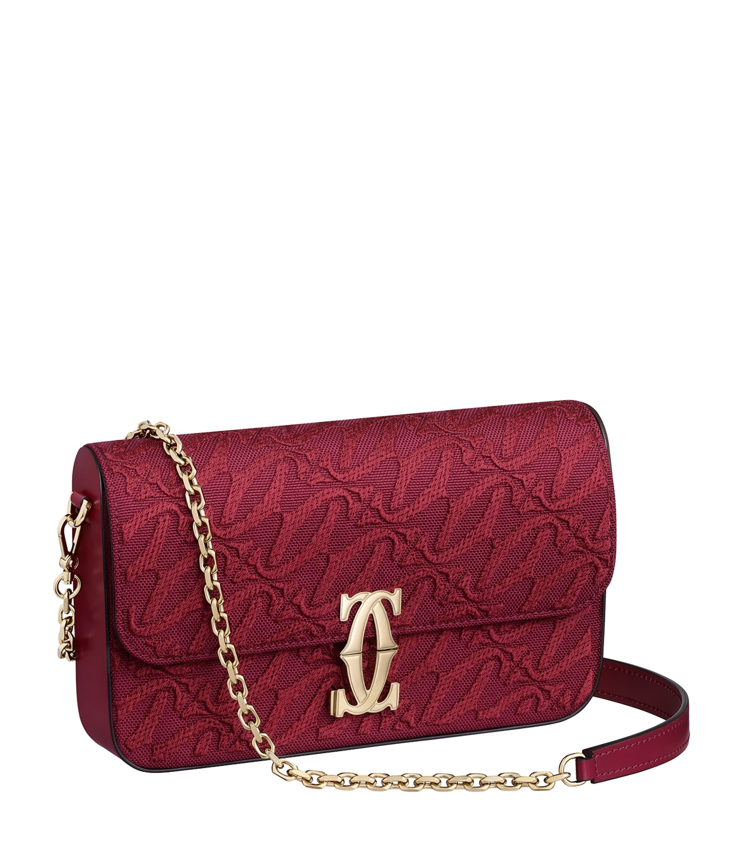 가죽 미니 드 숄더 가방 Leather Mini C de Cartier Shoulder Bag 000000000007623456