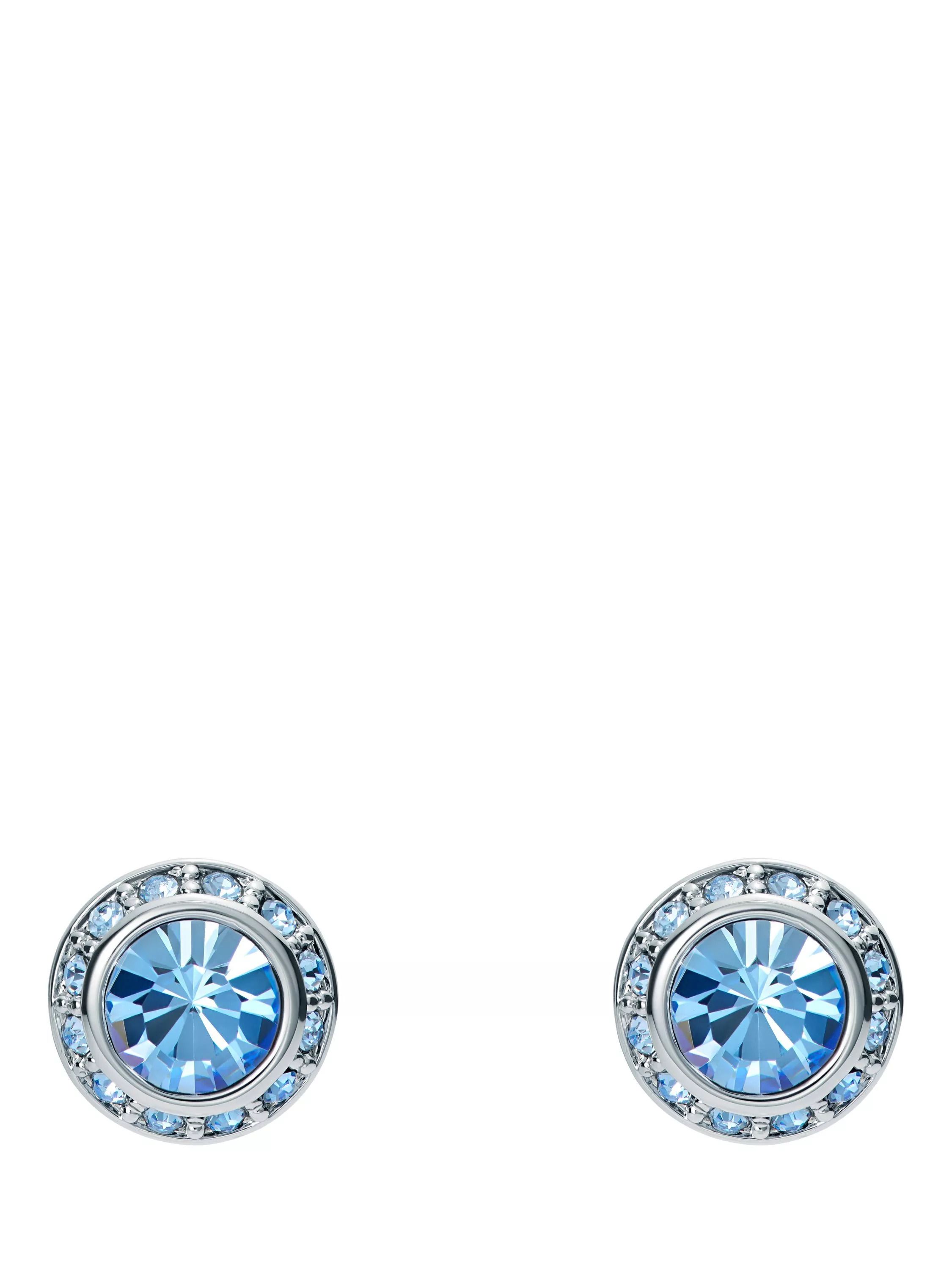 크리스탈 스터드 귀걸이 Soletia Solitaire Sparkle Crystal Stud Earrings 111695607 Silver/Blue