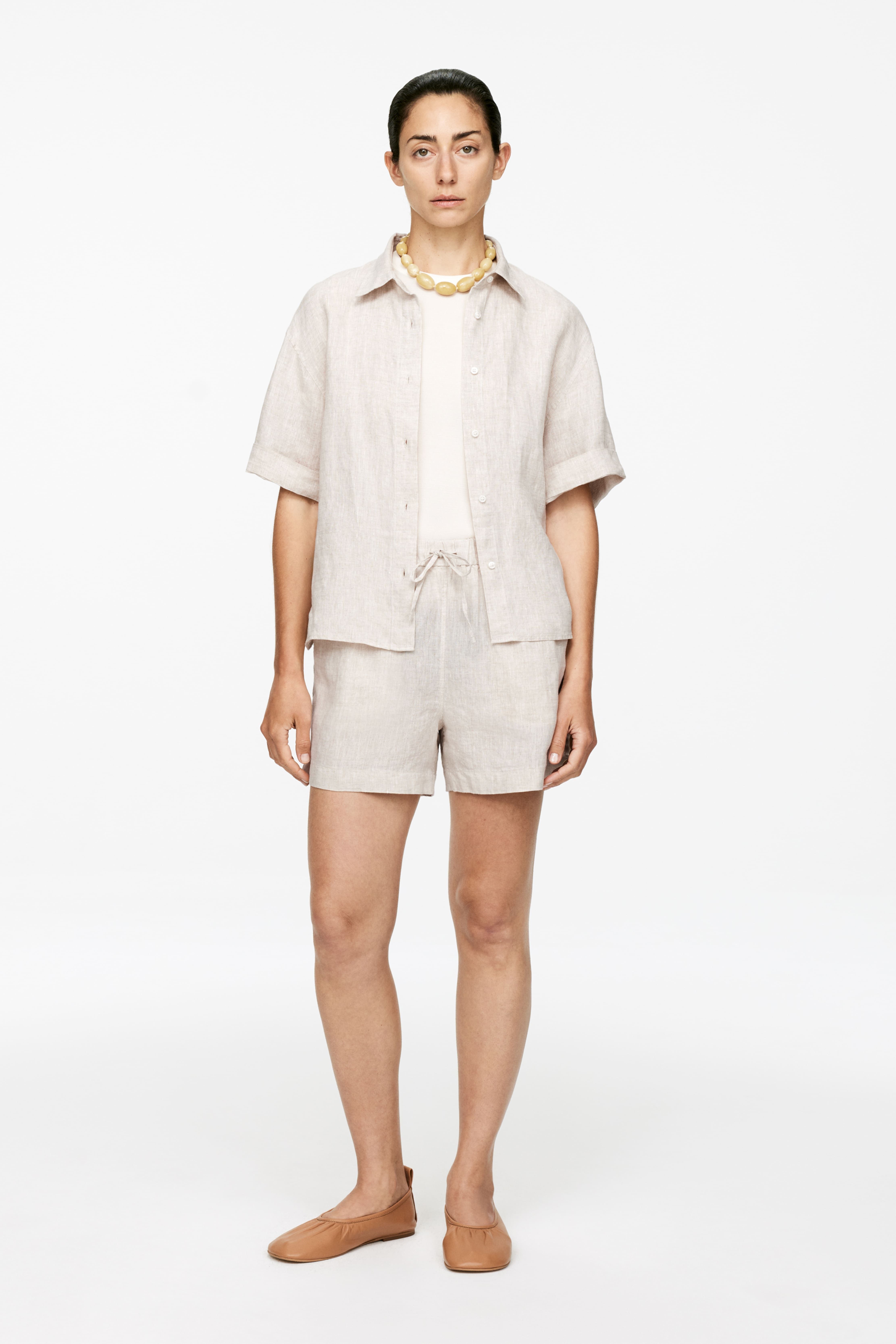 린넨 바지 Linen Shorts 1069304002