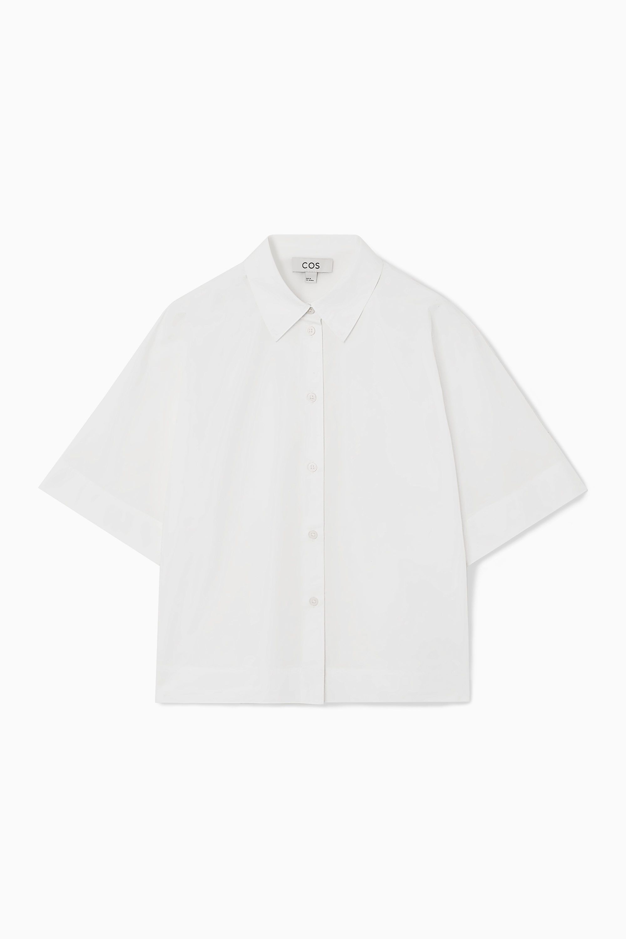 박시 반팔 포플린 셔츠 BOXY SHORT-SLEEVED POPLIN SHIRT 1163838001