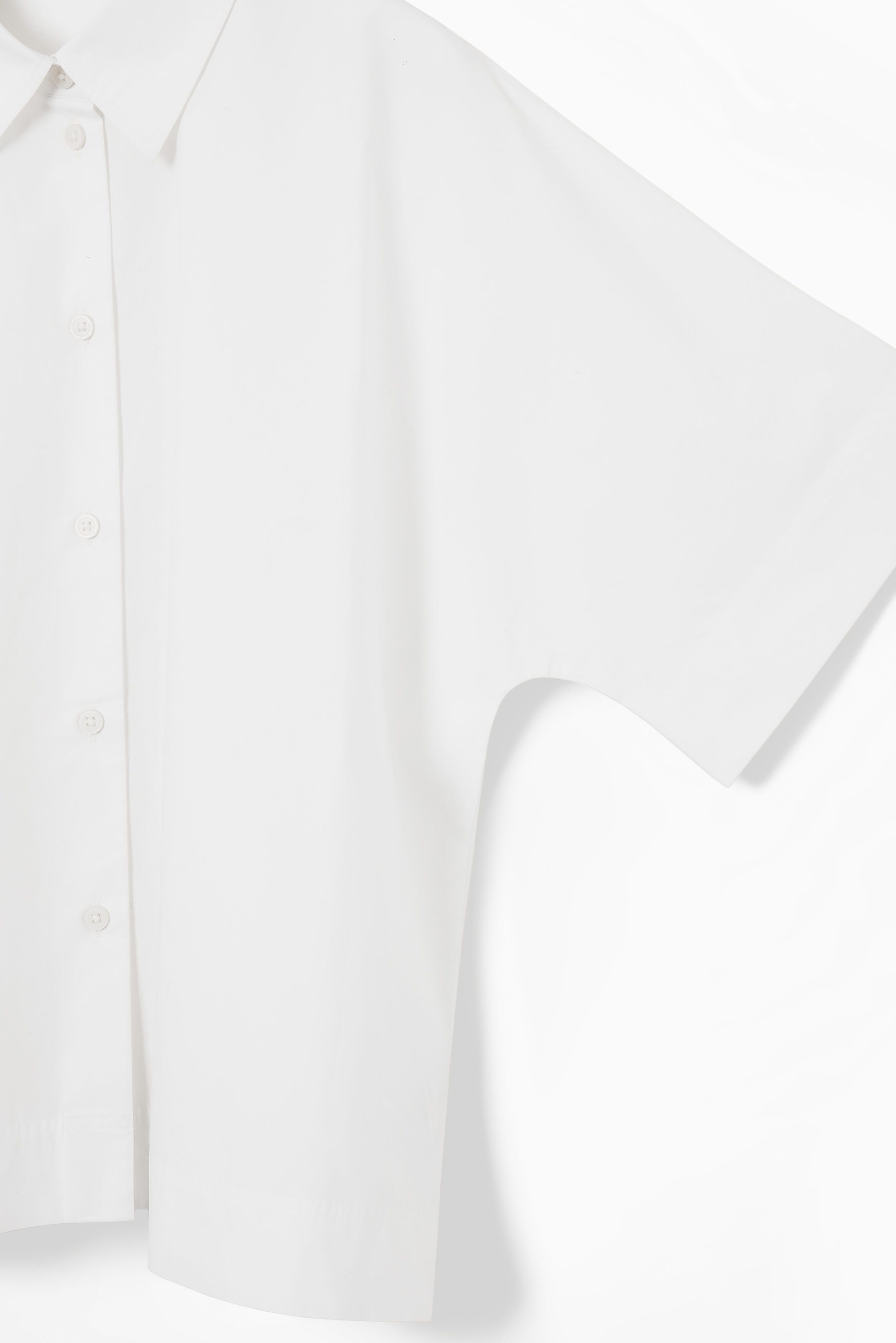 박시 반팔 포플린 셔츠 BOXY SHORT-SLEEVED POPLIN SHIRT 1163838001