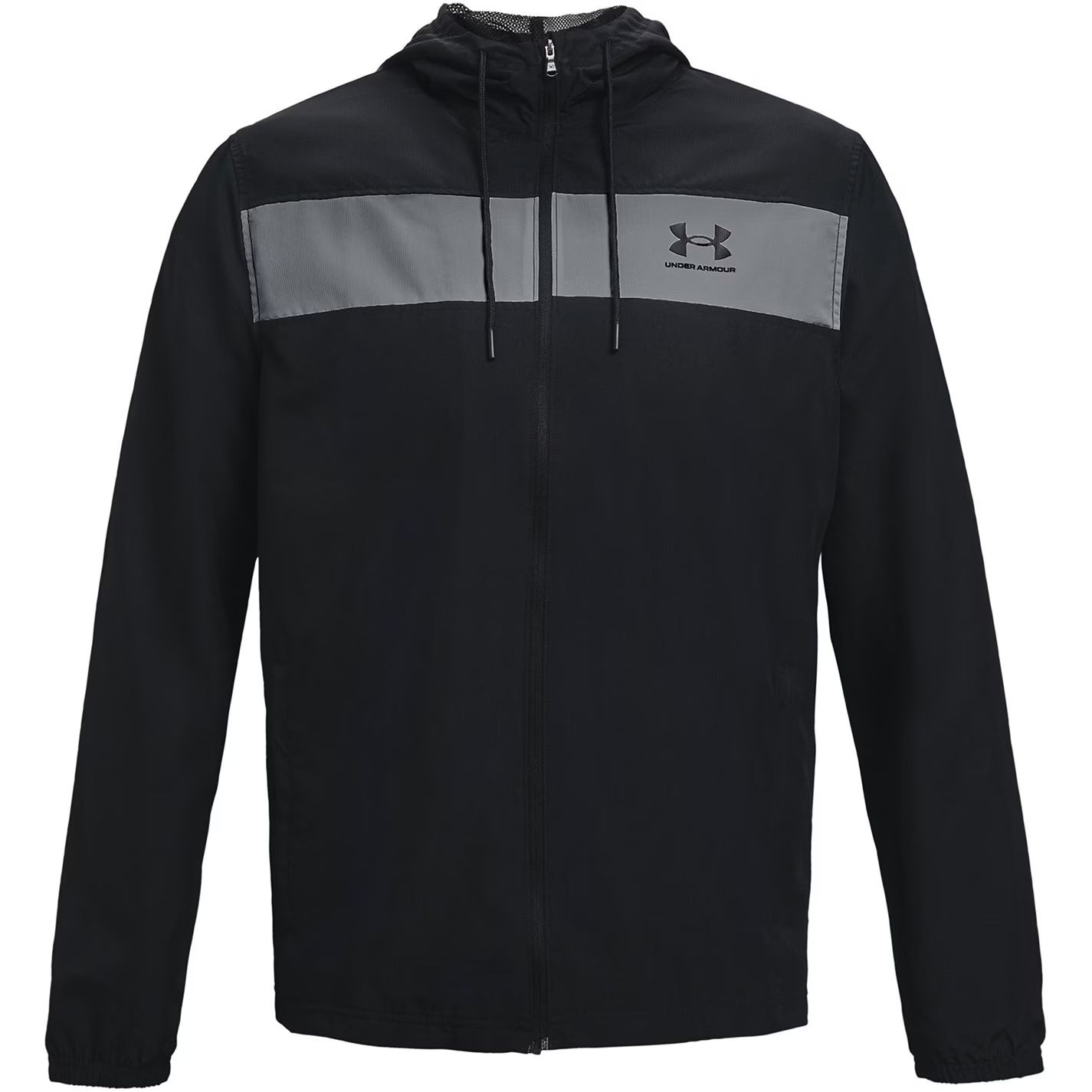바람막이 자켓 남성 Armour UA Sportstyle Windbreaker Jacket Men's Black/Grey 61265203