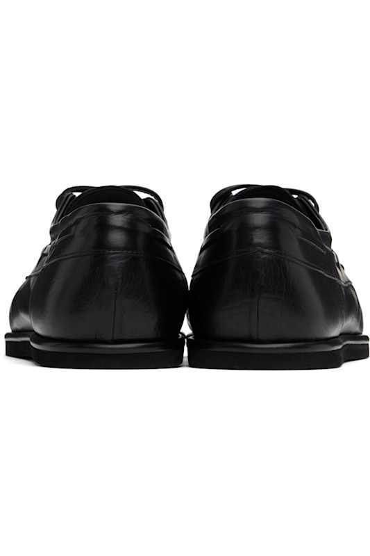 블랙 소프트 가죽 신발 Black Soft Leather Deck Shoes 17334821