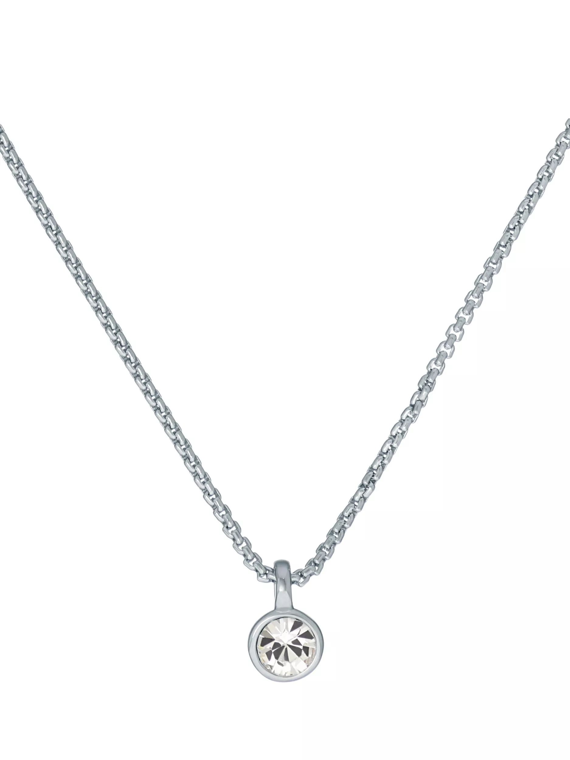 크리스탈 펜던트 목걸이 Sininaa Crystal Pendant Necklace 113444947 Silver