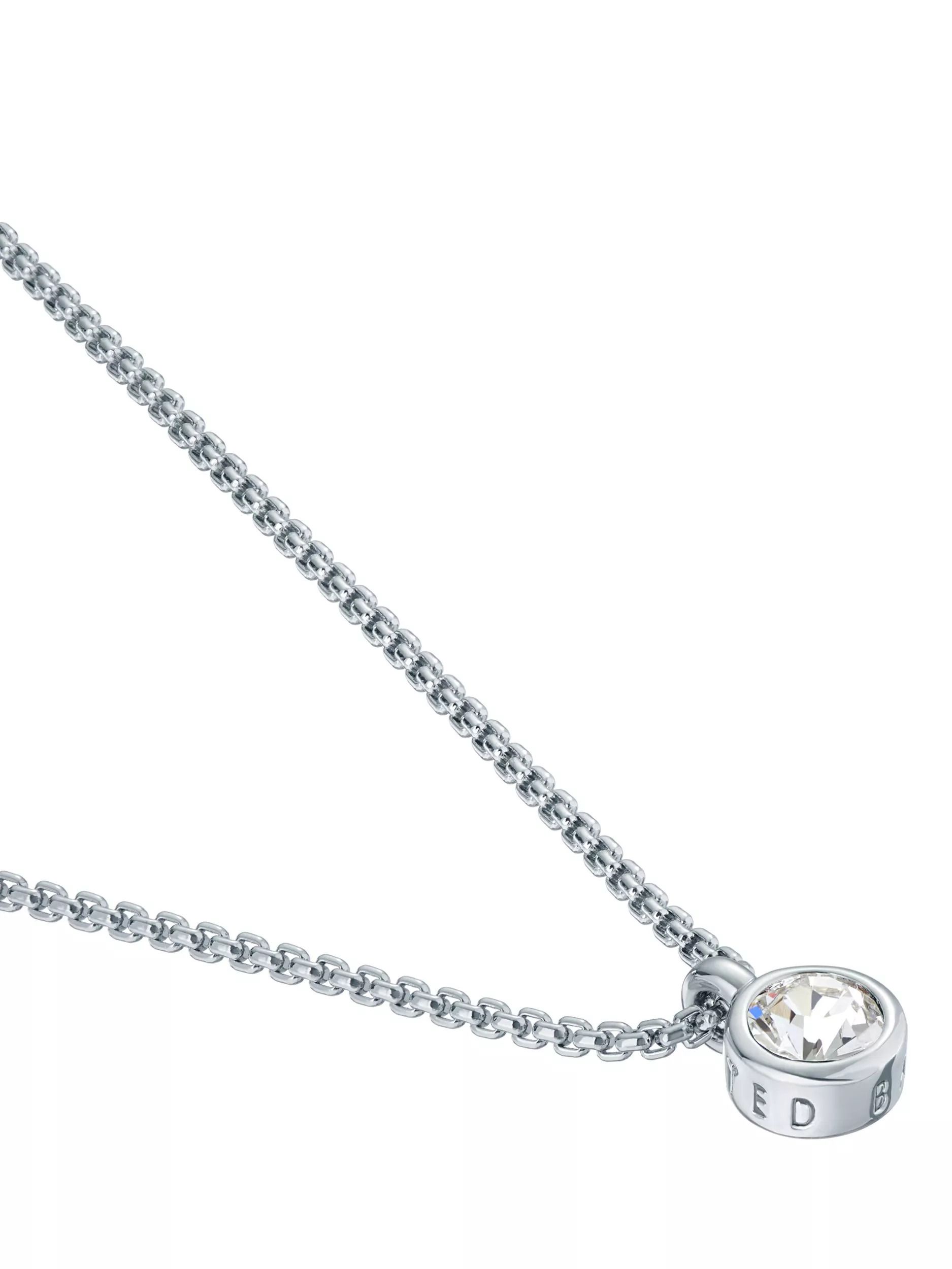 크리스탈 펜던트 목걸이 Sininaa Crystal Pendant Necklace 113444947 Silver