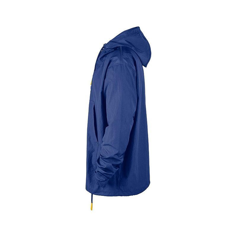 골든 스테이트 프리미엄 클럽 아노락 반집업 풀오버 후디 Men's Royal Golden State Warriors Courtside Premium Club Anorak Quarter-Zip Pullover Hoodie 21722337 Royal